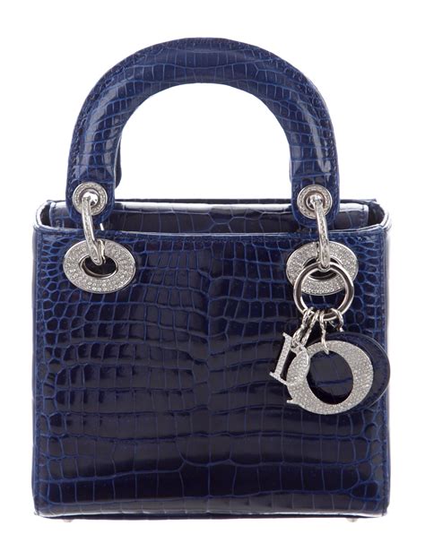 blue lady dior mini|Lady Dior mini price.